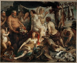 Diana Resting After the Hunt by Jacob (studio of) Jordaens
