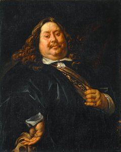 Portrait of an Obese Person, Formerly Known as Portrait of Admiral Michel-Adrien Ruyter by Jacob (studio of) Jordaens