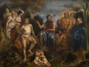 The Judgement of Midas by Jacob (studio of) Jordaens