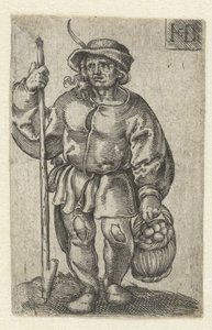 Farmer with a Basket of Eggs