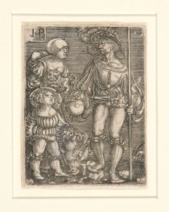 Foot Soldier with Woman and Child