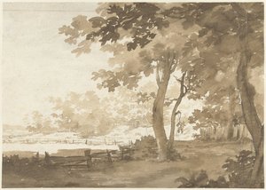 Landscape with a Road Under Trees by Jacob  Cats