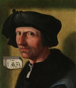 Portrait of Jacob Cornelisz van Oostsanen (c. 1472/77-1528/33) by Jacob Cornelisz van Oostsanen (workshop of)