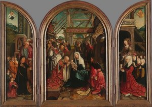 Adoration of the Kings. 1517 by Jacob Cornelisz van Oostsanen