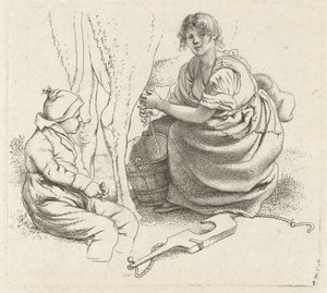 Milking Woman by Jacob Ernst Marcus