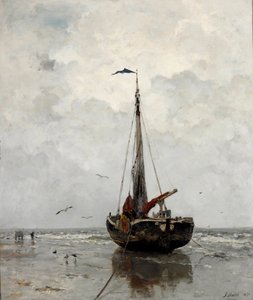 Fishing Boat by Jacob Henricus or Hendricus Maris