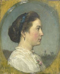 Portrait of Catharina Hendrika Horn by Jacob Henricus or Hendricus Maris