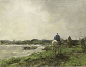 Towpath by Jacob Henricus or Hendricus Maris