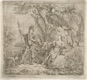 Venus Trying to Dissuade Adonis from Hunting by Jacob Herreyns (I)