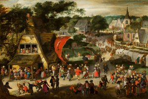 Fair on St Sebastians Day, c.1598 by Jacob I Savery