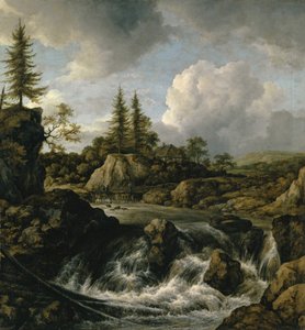 Landscape with Waterfall