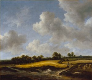 Landscape with a Wheatfield by Jacob van Ruisdael