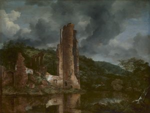Landscape with the Ruins of the Castle of Egmond by Jacob van Ruisdael