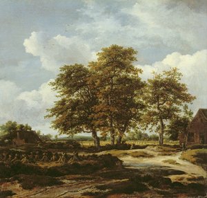 Wooded Landscape with Cornfields, c.1655-60