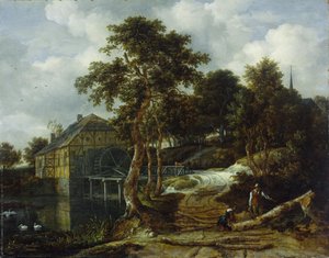 Landscape with watermill