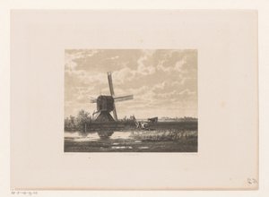 Landscape with Mill by the Water by Jacob Jan van der Maaten