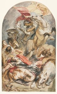 The Conversion of Saul with Horseman and Banner
