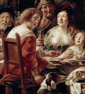 The King Drinks (detail) by Jacob Jordaens