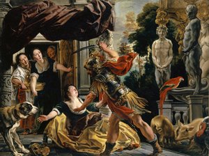 Ulysses Threatening Circe by Jacob Jordaens