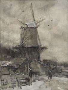 A Mill in Winter by Jacob Maris