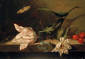 Still Life with Flowers on a Tabletop
