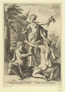 Three Fates (Mythological and Allegorical Representations) by Jacob Matham (attributed to)