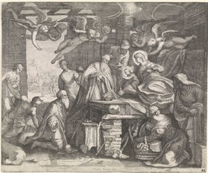 Adoration of the Kings with Angels