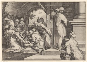 Adoration of the Shepherds by Jacob Matham