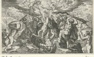 Bacchus Helps Defeat the Titans by Jacob Matham