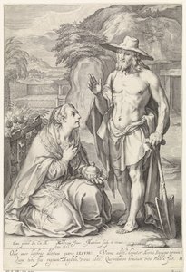 Christ Appears to Mary Magdalene (Noli me tangere) by Jacob Matham
