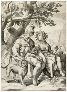 Corydon and Sylvia by Jacob Matham