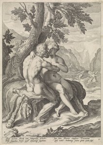 Hercules and Deianira (Loves of the Gods) by Jacob Matham