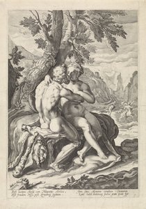 Hercules and Deianira by Jacob Matham