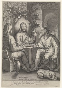 Supper at Emmaus by Jacob Matham