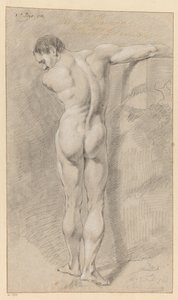 Standing Male Nude, Seen from the Back (1st Prize 1768) by Jacob Maurer