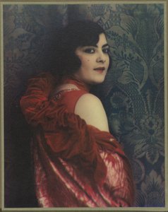 Portrait of a Woman in a Red Dress