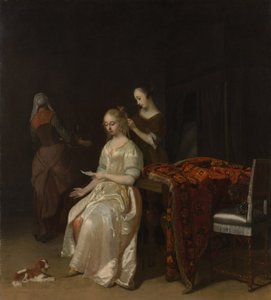 The Love Letter by Jacob Lucasz Ochtervelt