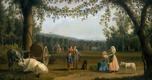 The Royal Princes at the Harvest at the Carditello Estate