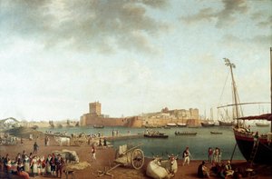 View of the Port of Taranto (Painting)
