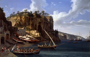 View of the Small Marina at Sorrento by Jacob Philippe Hackert