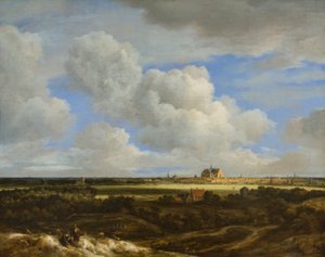A Panoramic View of Haarlem by Jacob Salomonsz. Ruysdael