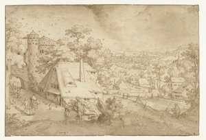 Landscape with Abraham and Isaac by Jacob Savery (I)