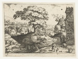Landscape with Traveler at an Inn