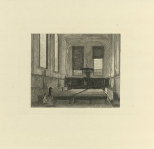 Interior of the Mennonite Church in Utrecht by Jacob Taanman