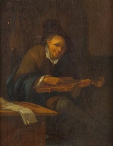 Man Playing a Violin