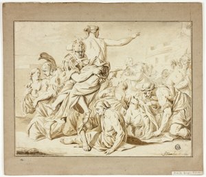 Rape of the Sabines by Jacob Toorenvliet