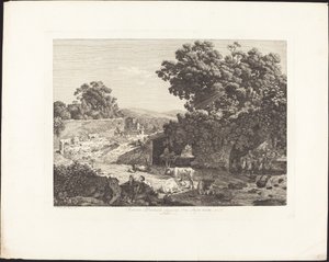Blandusia Fountain, Commonly Called Acquoria in Tivoli by Jacob Wilhelm Mechau