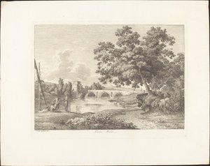 Ponte Molle by Jacob Wilhelm Mechau