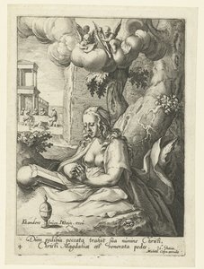 Mary Magdalene as a Penitent Sinner (Eight Penitent Sinners from the Old and New Testament) by Jacob de Gheyn (II) (workshop of)