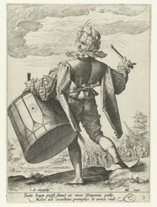 Drummer (Officers and Soldiers) by Jacob de Gheyn (II)